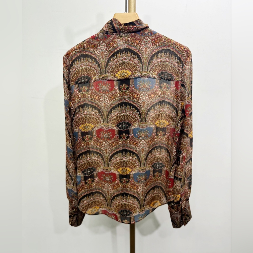 Veronica Beard Elaine Silk Bow Blouse - Picture 7 of 11